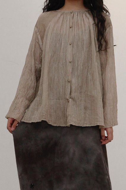 MUTEDANCE silk pleated shirt MD21FW12